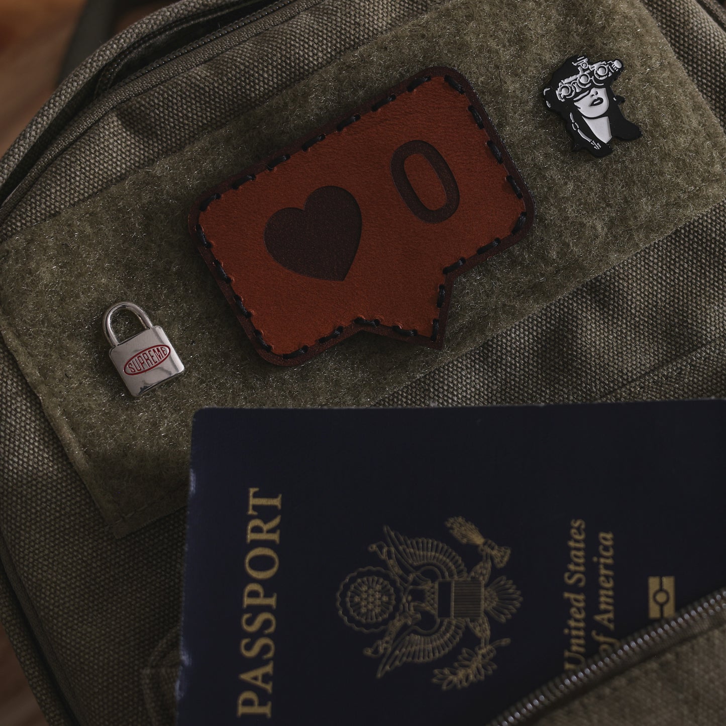 No Love đź–¤ Leather Patch