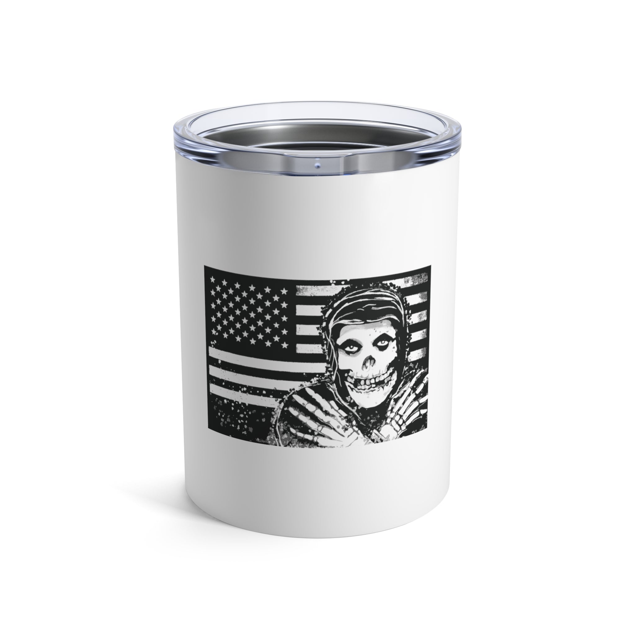 Crimson Flag Tumbler 10oz White