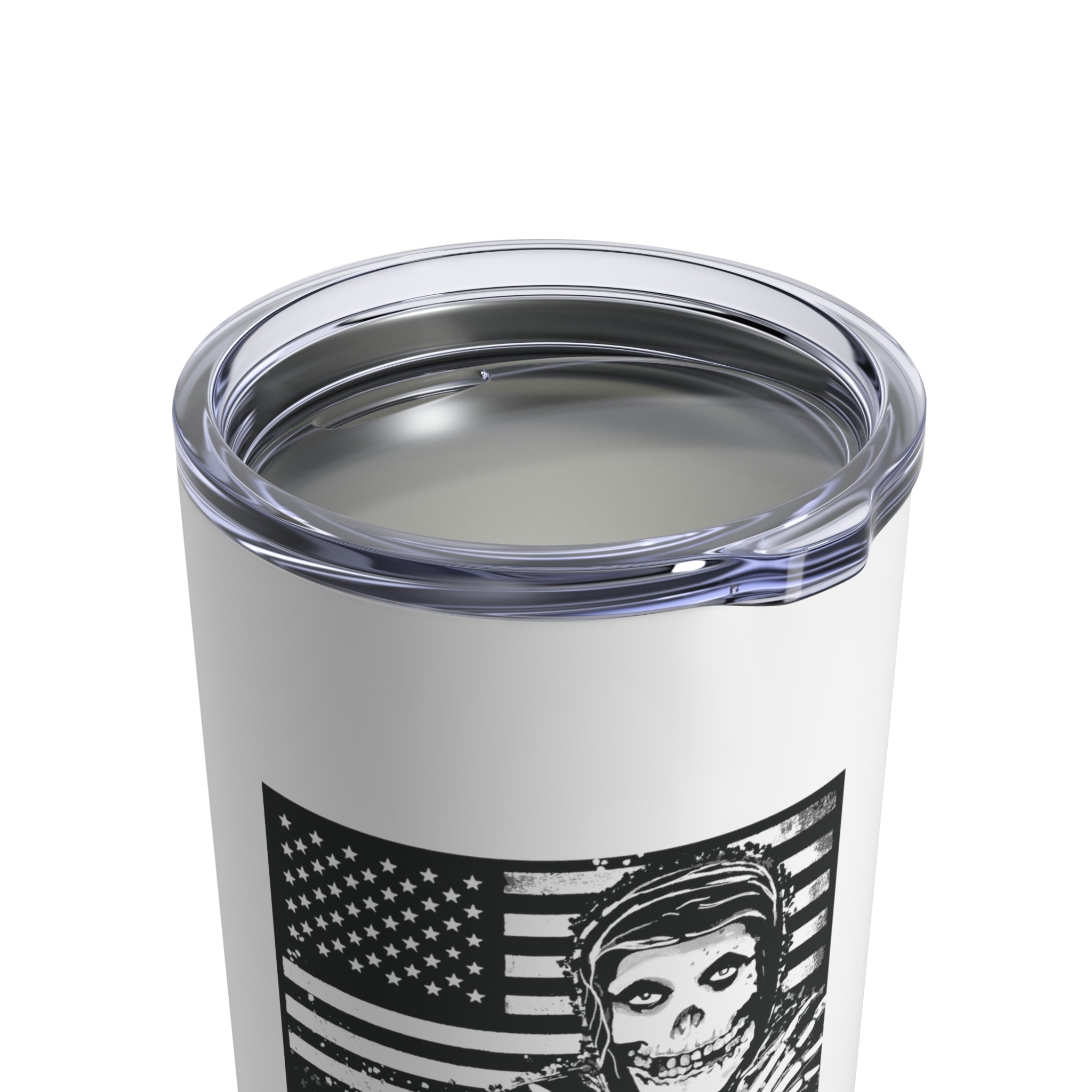 Crimson Flag Tumbler 10oz White