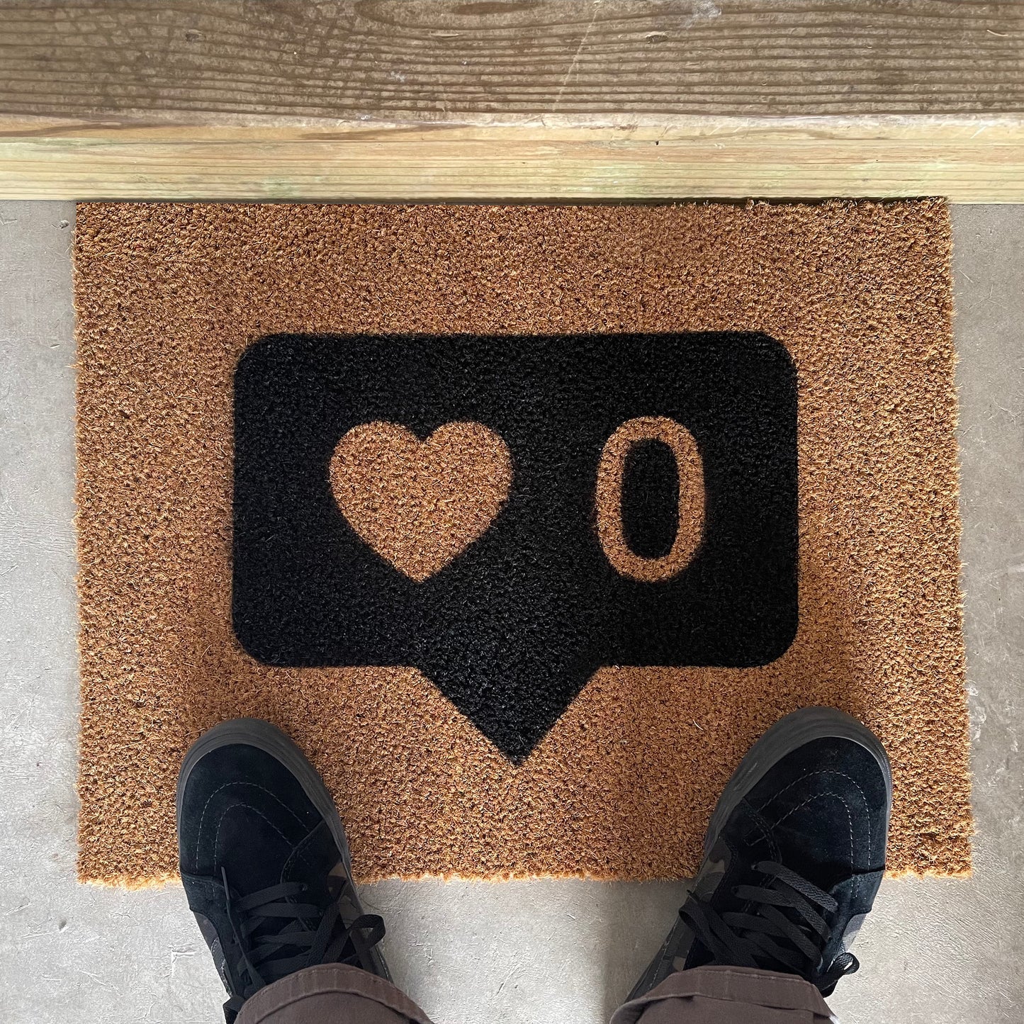 NO 🖤 LOVE DOOR MAT
